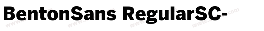 BentonSans RegularSC字体转换